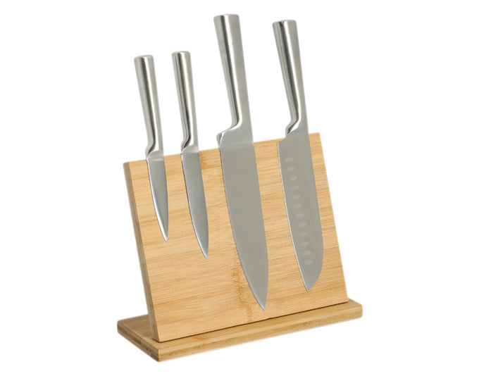 Magnetischer Messerhalter aus Bambus, 27x10x21 cm, von ZELLER PRESENT. Praktisch, stilvoll und ideal zur sicheren Messeraufbewahrung.