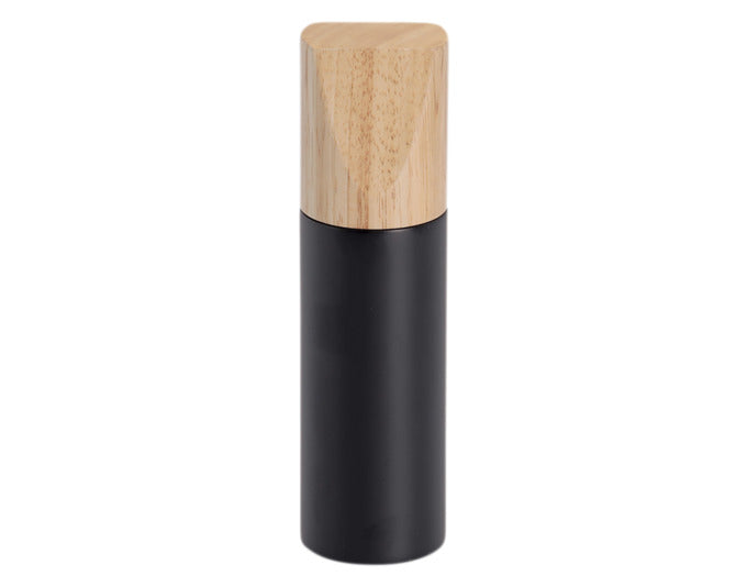 ZELLER Salz- und Pfeffermühle Gummibaum schwarz ø 5x18.2 cm in  präsentiert im Onlineshop von KAQTU Design AG. Salz & Pfeffer ist von ZELLER PRESENT