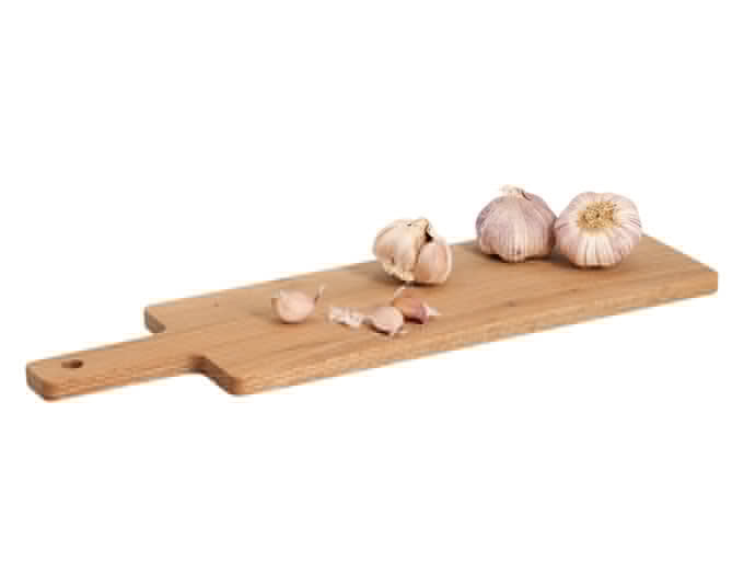 Hochwertiges Schneidbrett aus Eichenholz, 51x15x1.5 cm, langlebig und stilvoll, ideal für Küche und Servieren.