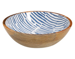 ZELLER Schüssel Mangoholz blau ø 20x6 cm