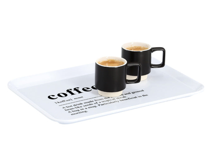 Entdecken Sie das elegante Melamintablett „Coffee“ von ZELLER PRESENT. Mit 30.5x22 cm ideal für Kaffee und Snacks, langlebig und pflegeleicht.