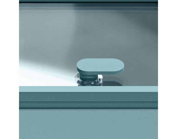 Vorratsdose Quadro M in Teal, 16.6x16.6x12 cm, aus der PEEK BOX Collection von BLIMPLUS. Praktisch und stilvoll für die Küche.