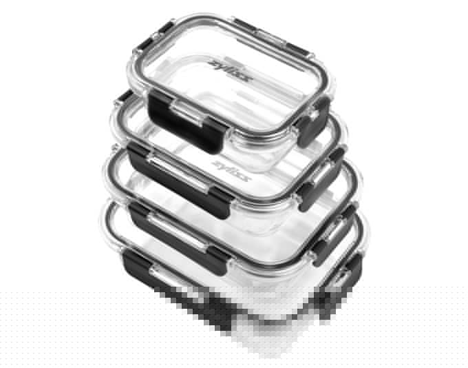 ZYLISS Vorratsbehälter Glas 4er Set in  präsentiert im Onlineshop von KAQTU Design AG. Aufbewahrungsdose ist von ZYLISS
