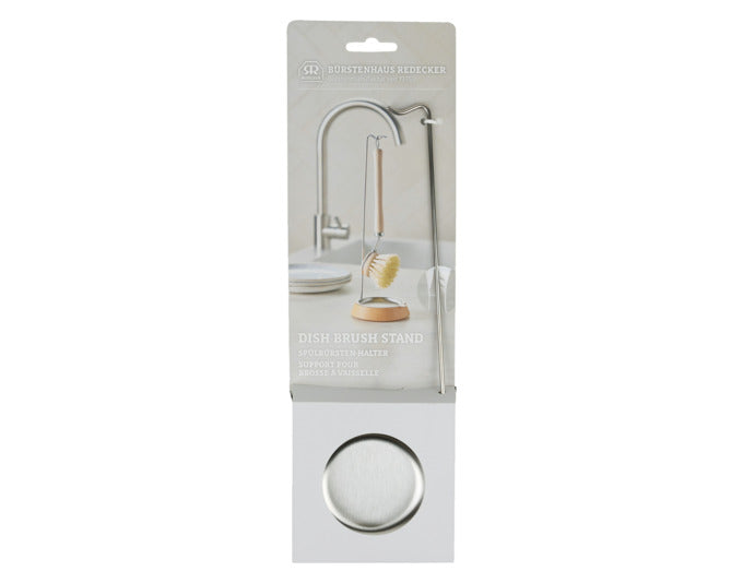 REDECKER Abwaschbürsten-Halter Buche/Inox ø 9.5x30 cm in  präsentiert im Onlineshop von KAQTU Design AG. Abwasch ist von REDECKER