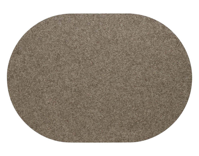 DAFF Tischset Fiberixx 34x42 cm oval stein in  präsentiert im Onlineshop von KAQTU Design AG. Tischset ist von DAFF