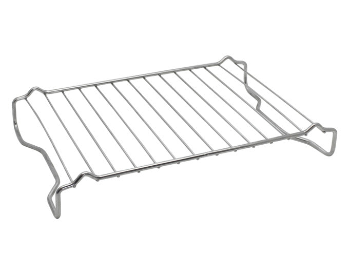 ELO Edelstahl Bräter 34x24x5.5 cm mit Dünst-/Grilleinsatz, ideal für Aufläufe und Braten, hochwertig und vielseitig einsetzbar.