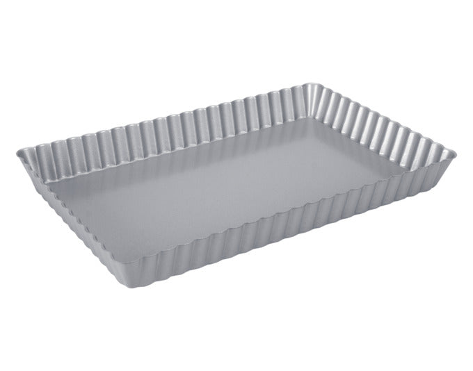STÄDTER Tarteform mit Hebeboden 28x18x3 cm silber We love Baking in  präsentiert im Onlineshop von KAQTU Design AG. Küchenhelfer ist von STÄDTER