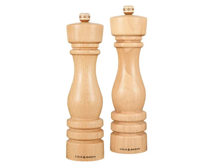 COLE&MASON Pfeffer-/Salzmühlen Set London Buche natur 22x5.8x5.8 cm in  präsentiert im Onlineshop von KAQTU Design AG. Salz & Pfeffer ist von COLE & MASON