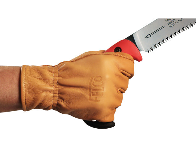FELCO Winterhandschuhe aus robustem Rindsleder, durchstossfest, Größe M, ideal für kalte Tage und anspruchsvolle Arbeiten.
