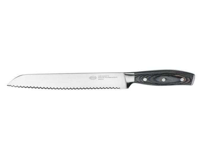 RÖSLE Brotmesser Wolfgrey mit Griff Pakka 22 cm L 34.7 cm in  präsentiert im Onlineshop von KAQTU Design AG. Küchenmesser ist von RÖSLE