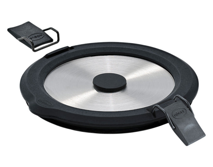 RÖSLE Edelstahldeckel Flexx 2Go rund mit Clips 0.4 l in  präsentiert im Onlineshop von KAQTU Design AG. Topf ist von RÖSLE