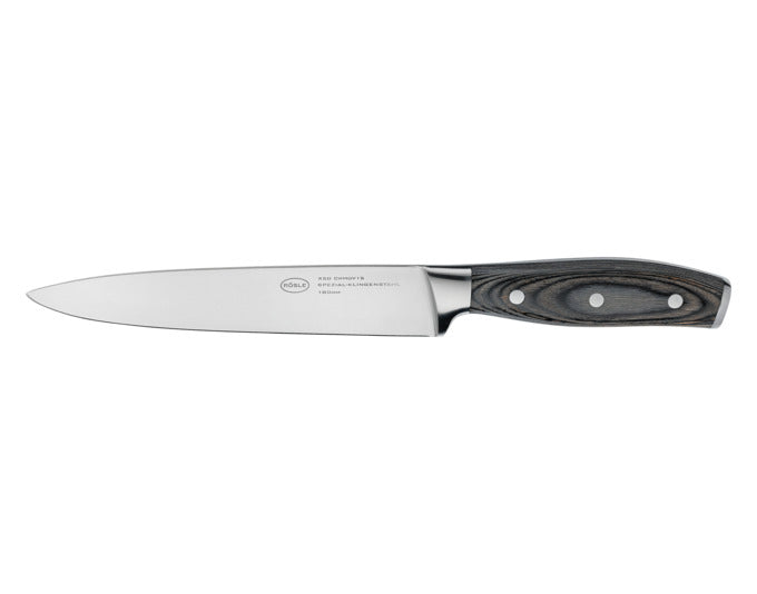 <tc>RÖSLE</tc> Wolfgrey carving knife with Pakka handle 18 cm L 30.5 cm