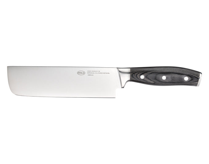 RÖSLE Nakirimesser Wolfgrey mit Griff Pakka 18 cm L 37.4 cm in  präsentiert im Onlineshop von KAQTU Design AG. Küchenmesser ist von RÖSLE