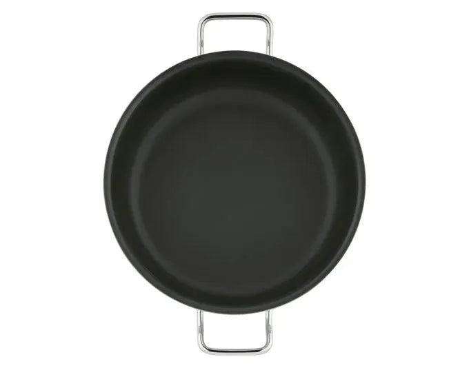 Die SPRING Servierpfanne Brigade Ultimate XL ø 24 cm bietet exzellente Wärmeleitung und ist ideal für vielseitiges Kochen.