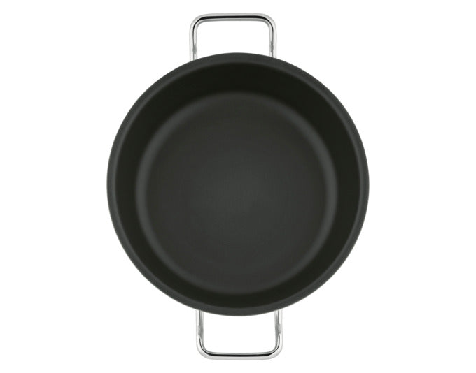 Die SPRING Servierpfanne Brigade Ultimate XL (ø 28 cm) bietet exzellente Wärmeleitung und ist ideal für vielseitiges Kochen.