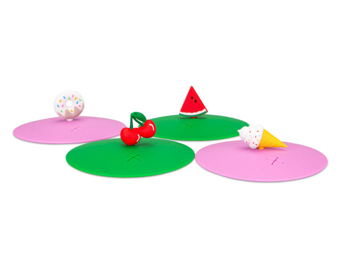 STÄDTER Glasabdeckungen mit Figur Set 4-teilig ø 10.5 cm fresh&cool in  präsentiert im Onlineshop von KAQTU Design AG. Topf ist von STÄDTER