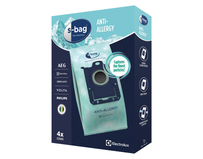 ELECTROLUX Staubbeutel Anti-Allergy E206S 4 Stück in  präsentiert im Onlineshop von KAQTU Design AG. Haushaltshilfen ist von ELECTROLUX