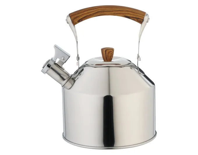 EVA Flötenkessel Edelstahl/Holzoptik mit Filter 1.5 l in  präsentiert im Onlineshop von KAQTU Design AG. Küchengerät ist von EVA