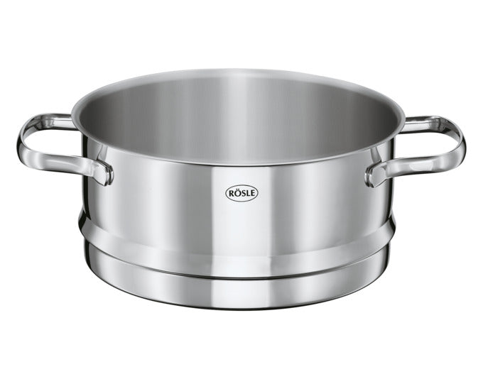 RÖSLE Dämpfer Elegance, 24 cm Durchmesser, ideal zum schonenden Dämpfen von Speisen, hochwertig und funktional für Ihre Küche.