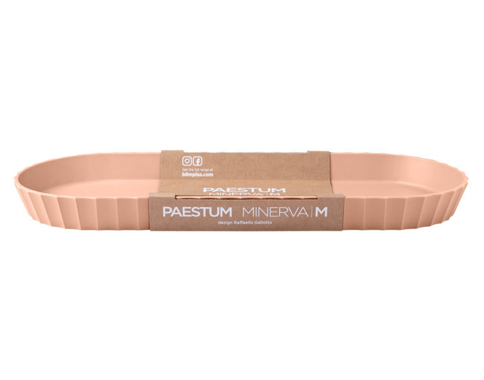 Elegantes Tablett Minerva M in Pink Sand, 37.5x15 cm, ideal für stilvolle Präsentationen und vielseitige Nutzung.
