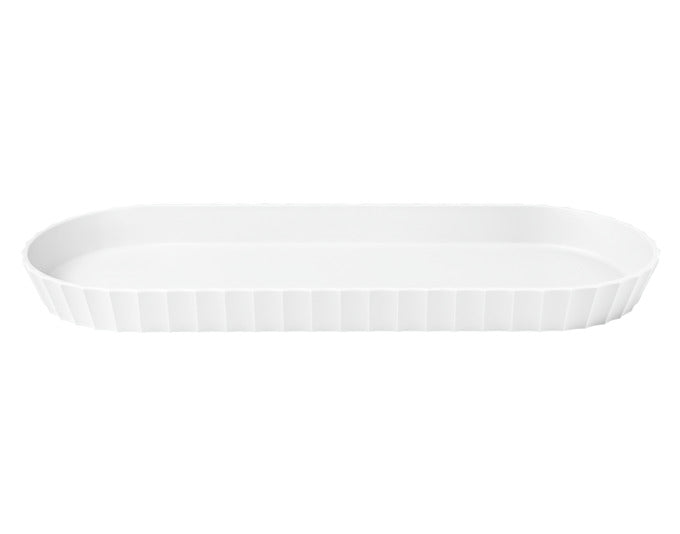 BLIM PLUS Tablett Minerva Gr. M 37.5x15 cm arctic white in  präsentiert im Onlineshop von KAQTU Design AG. Tablett ist von BLIMPLUS