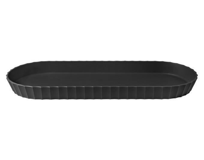 BLIM PLUS Tablett Minerva Gr. M 37.5x15 cm carbon black in  präsentiert im Onlineshop von KAQTU Design AG. Tablett ist von BLIMPLUS