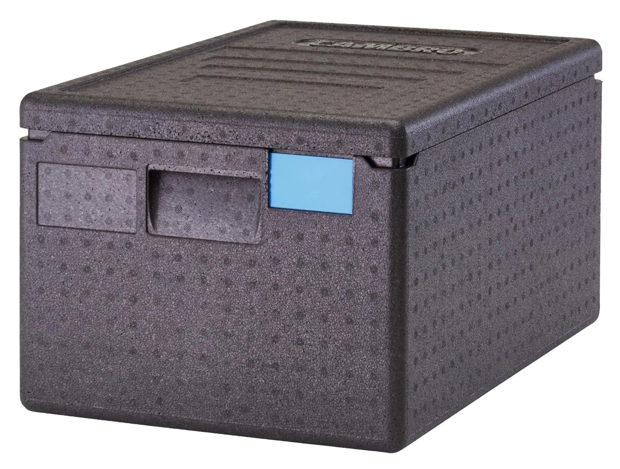 Die Cambro Gobox ist ein robuster, isolierter Transportbehälter (60x40x31.6 cm) für GN1/1-200, ideal für Gastronomie.