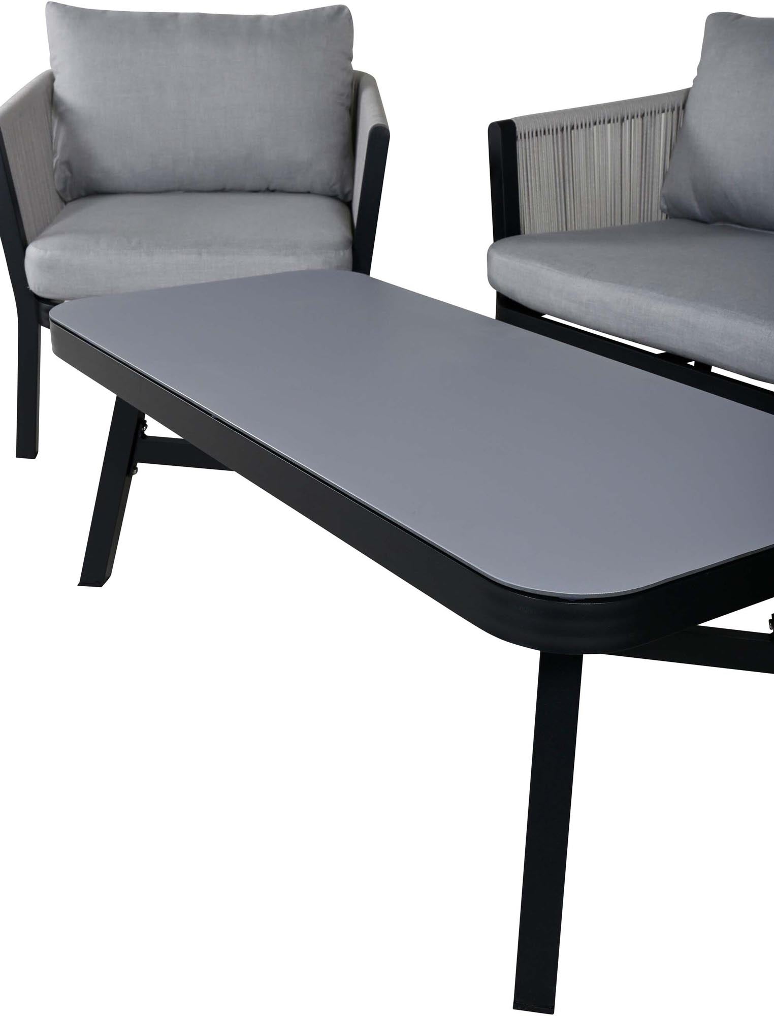 Virya Sofa Outdoorset 120cm in Grau präsentiert im Onlineshop von KAQTU Design AG. Loungeset ist von Venture Home
