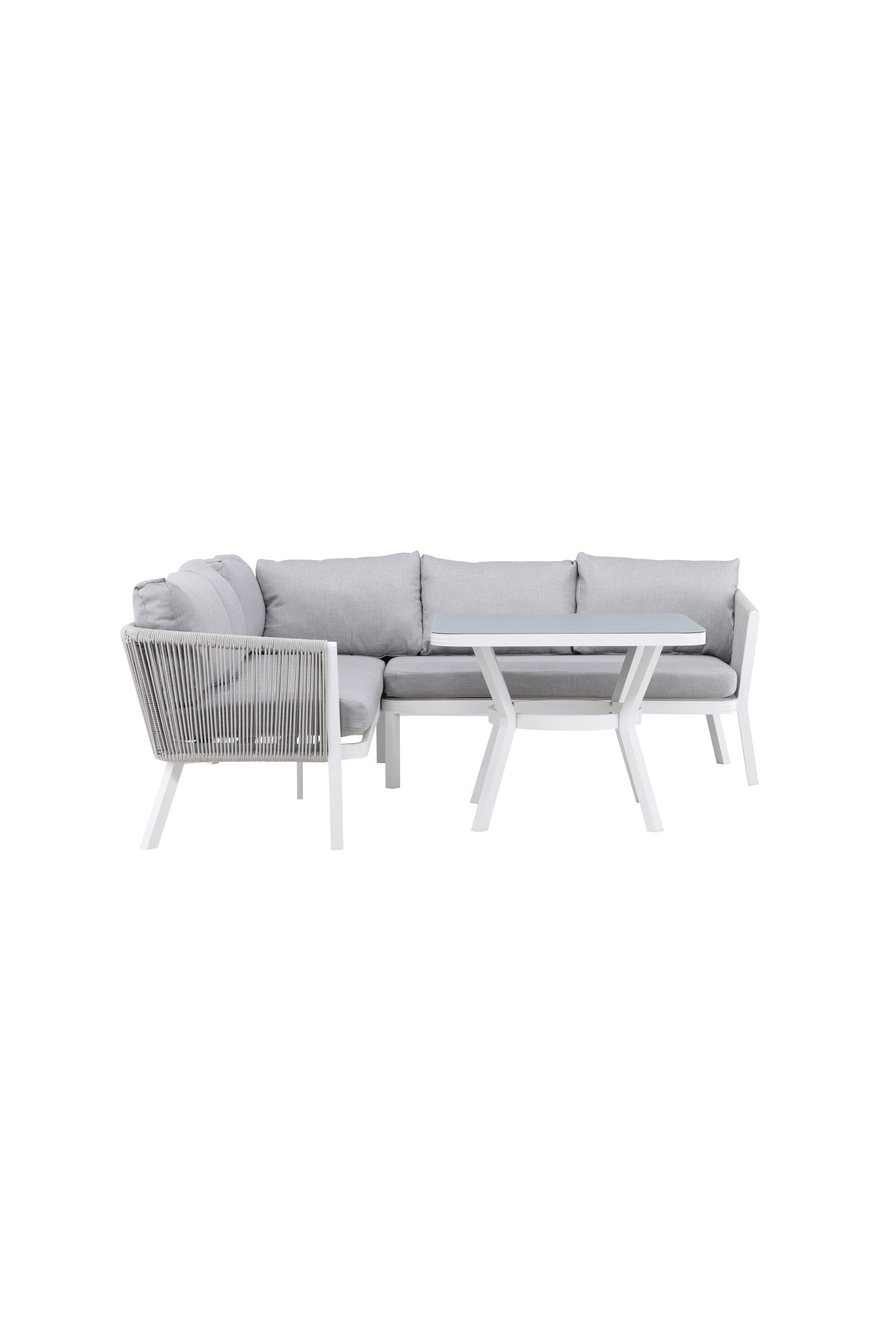 Virya Ecksofa Outdoorset 90cm in Grau / Hellgrau präsentiert im Onlineshop von KAQTU Design AG. Loungeset ist von Venture Home