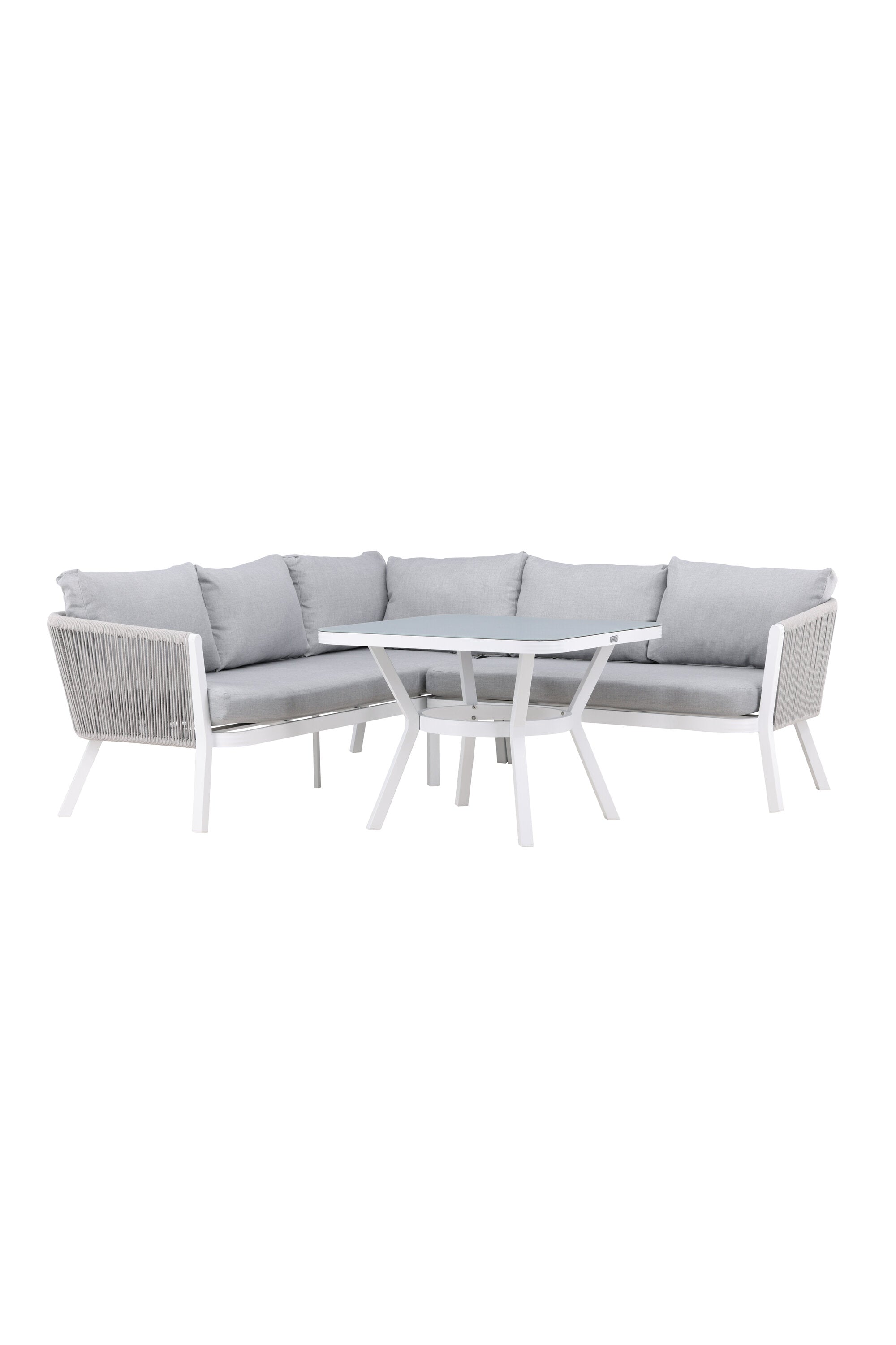Virya Ecksofa Outdoorset 90cm in Grau / Hellgrau präsentiert im Onlineshop von KAQTU Design AG. Loungeset ist von Venture Home