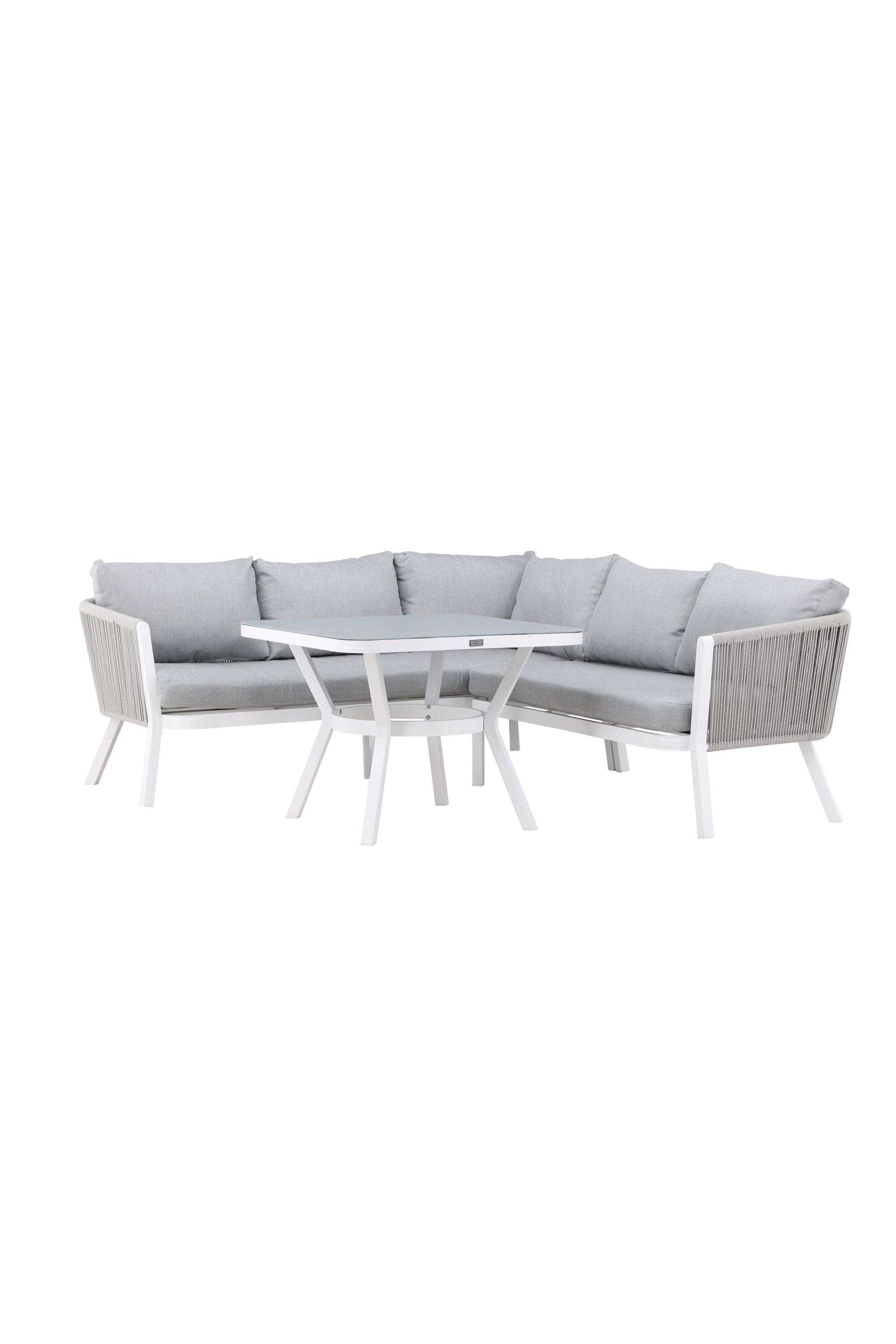 Virya Ecksofa Outdoorset 90cm in Grau / Hellgrau präsentiert im Onlineshop von KAQTU Design AG. Loungeset ist von Venture Home
