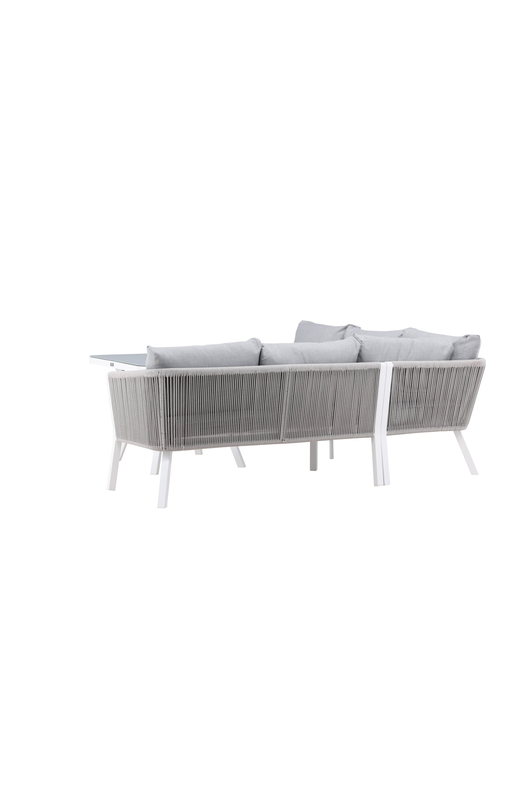 Virya Ecksofa Outdoorset 90cm in Grau / Hellgrau präsentiert im Onlineshop von KAQTU Design AG. Loungeset ist von Venture Home