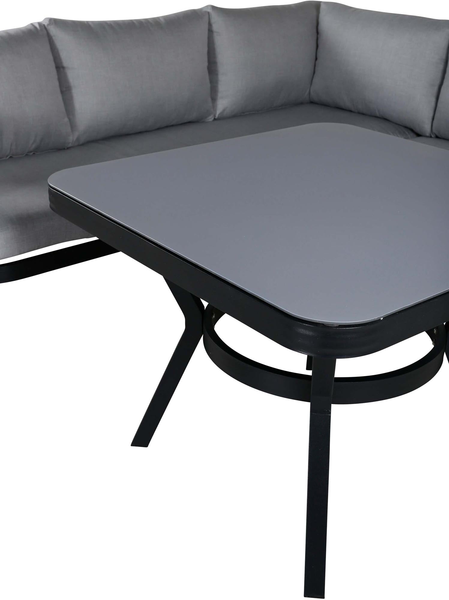 Virya Ecksofa Outdoorset 90cm in Grau / Schwarz präsentiert im Onlineshop von KAQTU Design AG. Loungeset ist von Venture Home