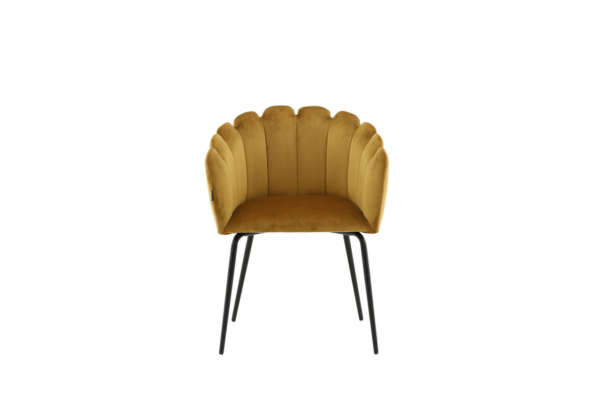 Limhamn Stuhl in Gelb präsentiert im Onlineshop von KAQTU Design AG. Schalenstuhl mit Armlehne ist von Furniture Fashion