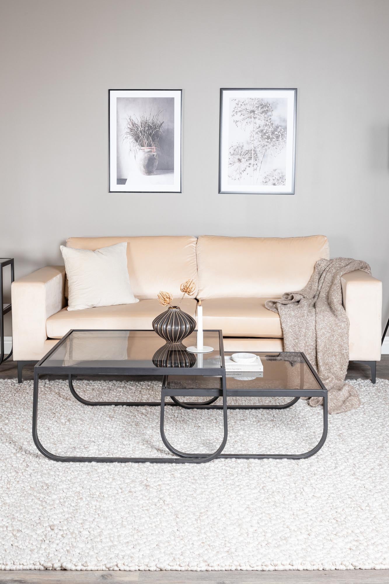 Bolero Sofa in Beige präsentiert im Onlineshop von KAQTU Design AG. 3er Sofa ist von Venture Home