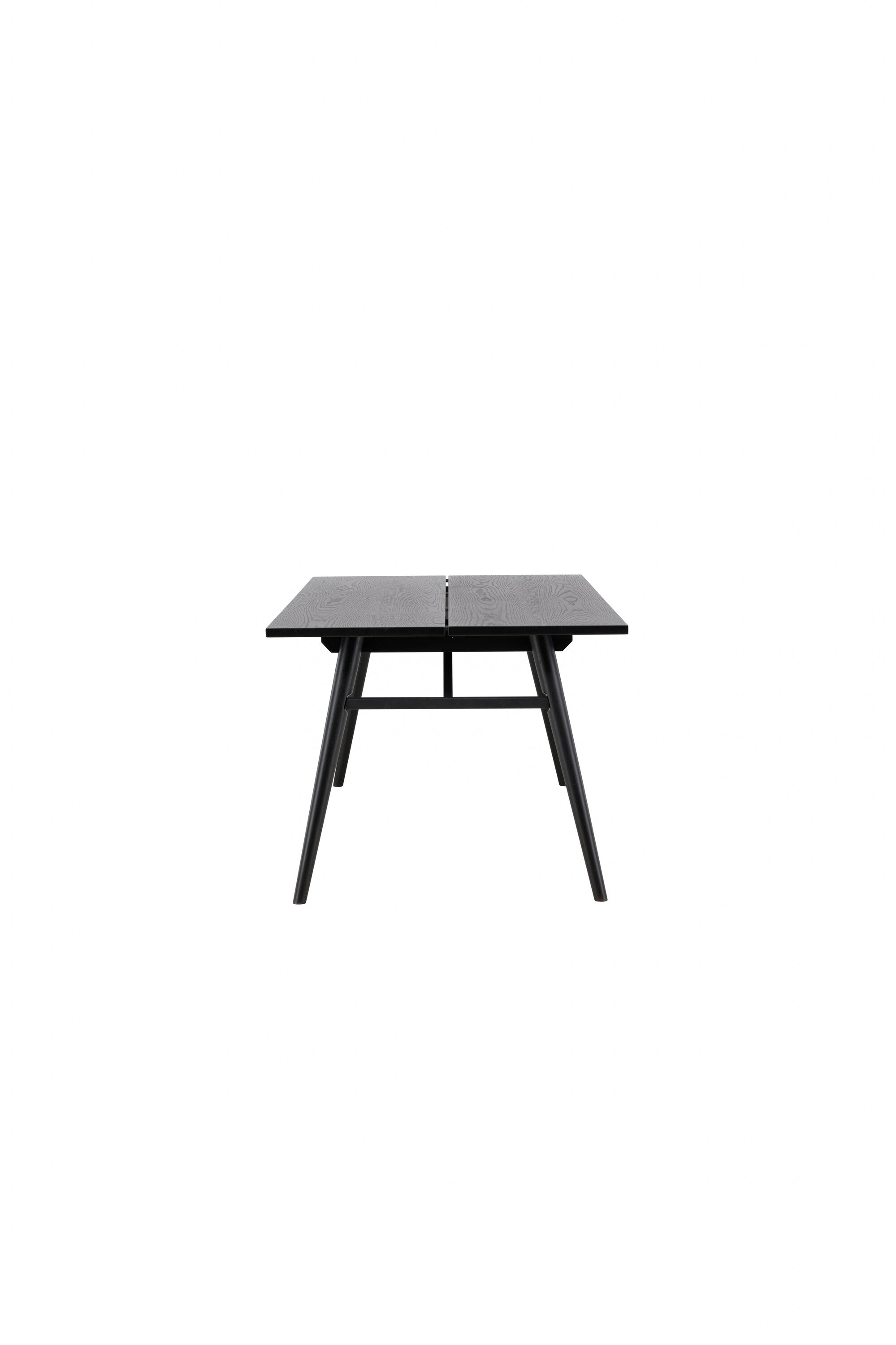 Sleek ausziehbarer Tisch in Schwarz präsentiert im Onlineshop von KAQTU Design AG. Esstisch ist von Venture Home