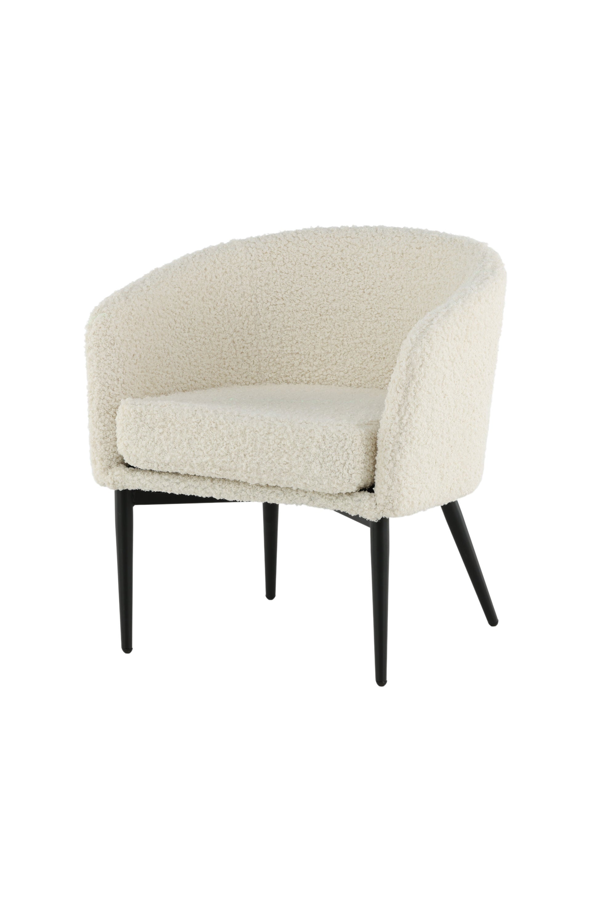 Fluffy Sessel in Weiss präsentiert im Onlineshop von KAQTU Design AG. Sessel mit Armlehnen ist von Venture Home