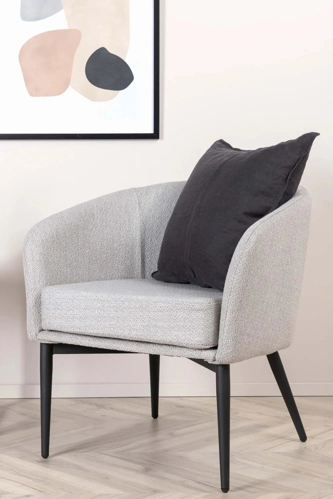 Fluffy Single Sofa in Schwarz – Stilvoller Komfort für Ihr Zuhause.