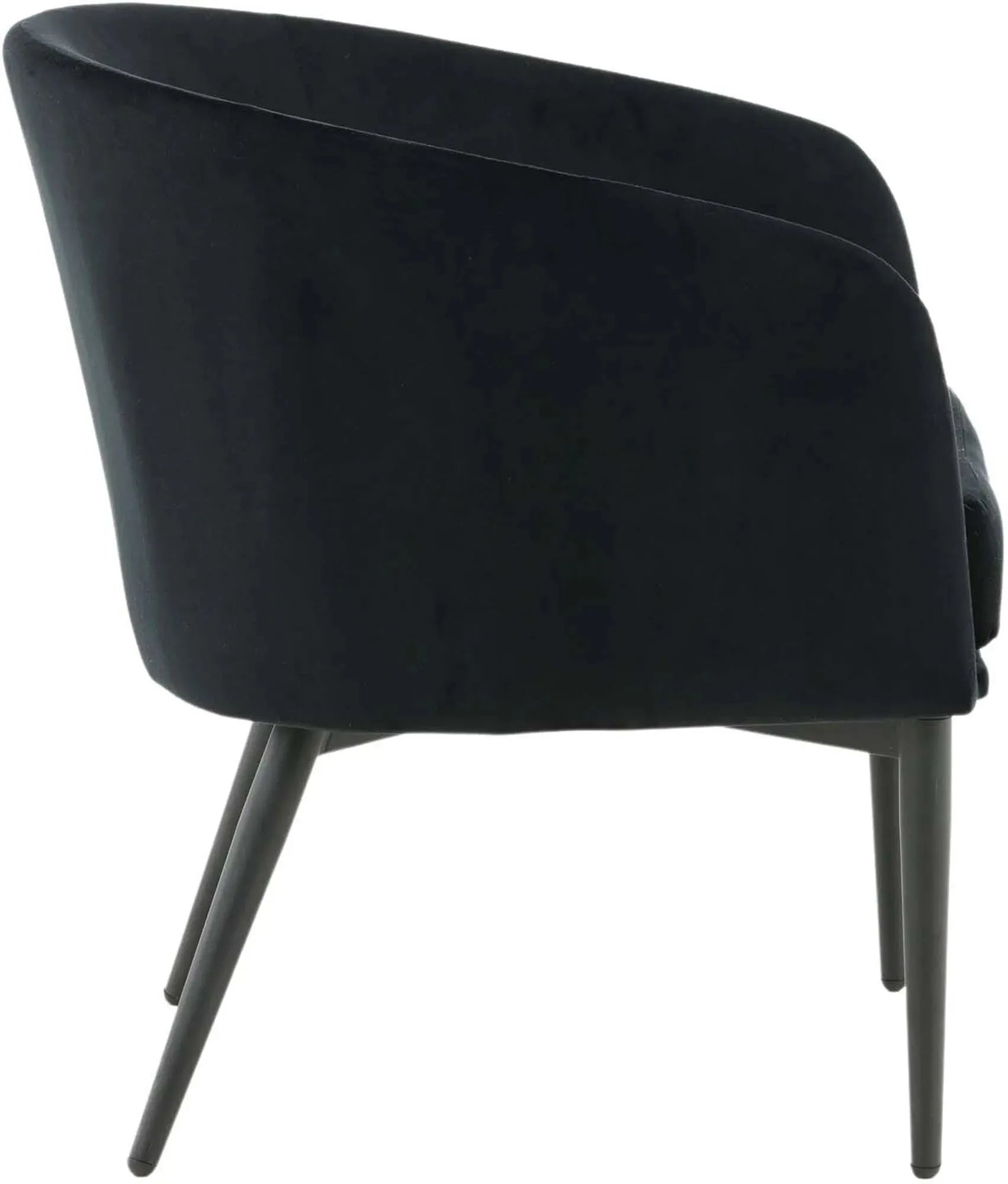 Elegantes Fluffy Single Sofa in Schwarz, luxuriöser Samt, stabiler Eisenrahmen, ideal für stilvolle Entspannung.