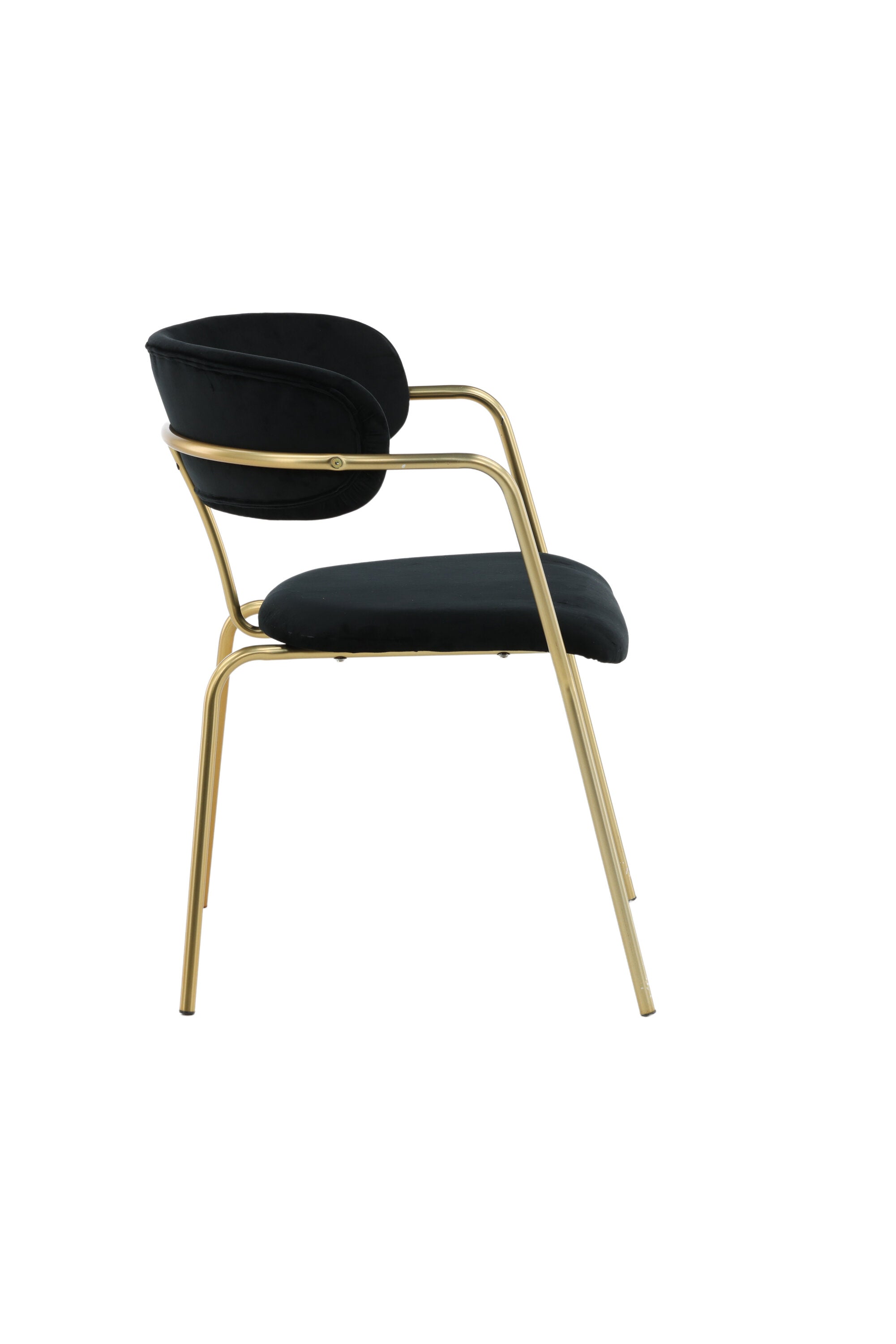 Arrow Armlehnstuhl in Schwarz/Gold präsentiert im Onlineshop von KAQTU Design AG. Stuhl mit Armlehne ist von Venture Home