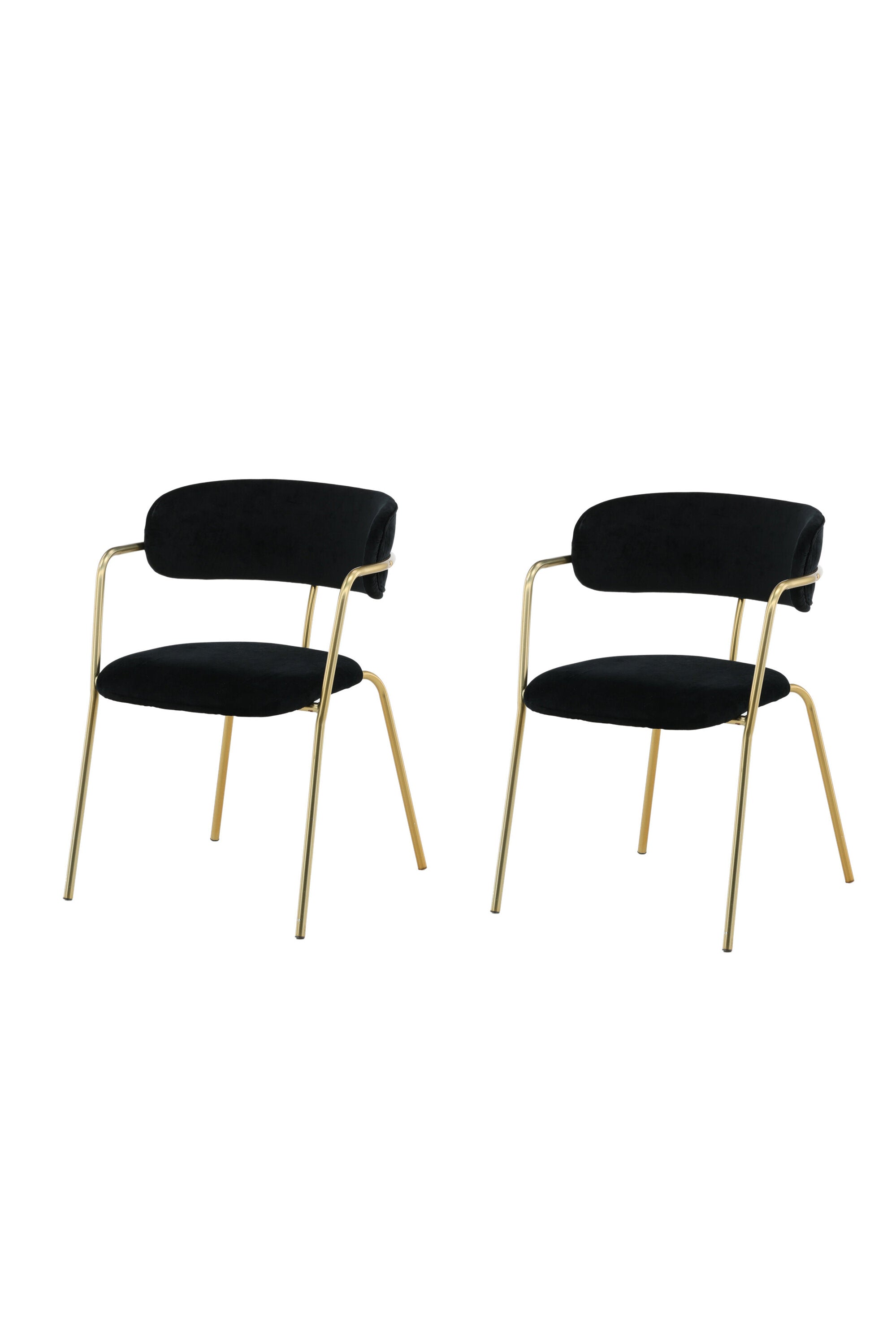 Arrow Armlehnstuhl in Schwarz/Gold präsentiert im Onlineshop von KAQTU Design AG. Stuhl mit Armlehne ist von Venture Home