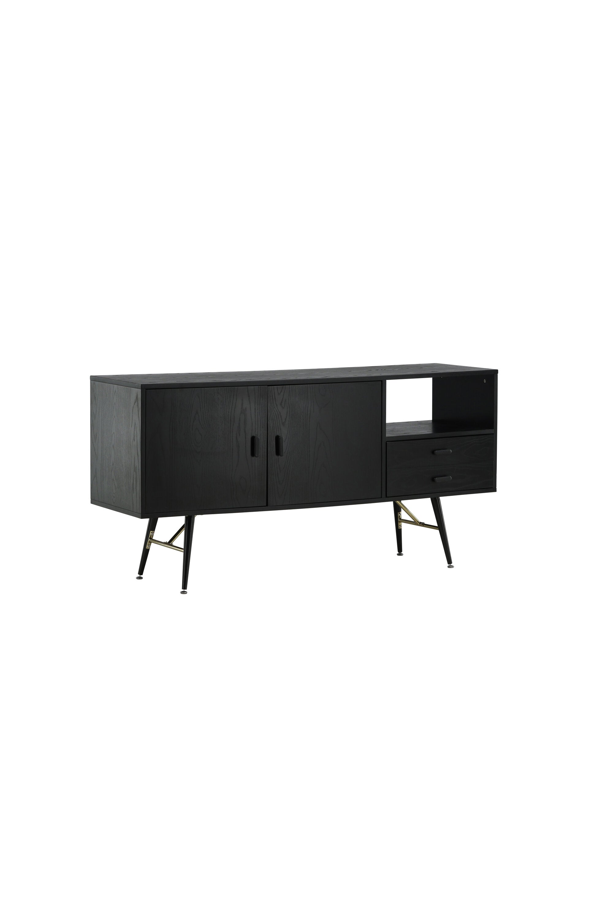 Gold Kommode in Schwarz präsentiert im Onlineshop von KAQTU Design AG. Regal Zubehör ist von Venture Home
