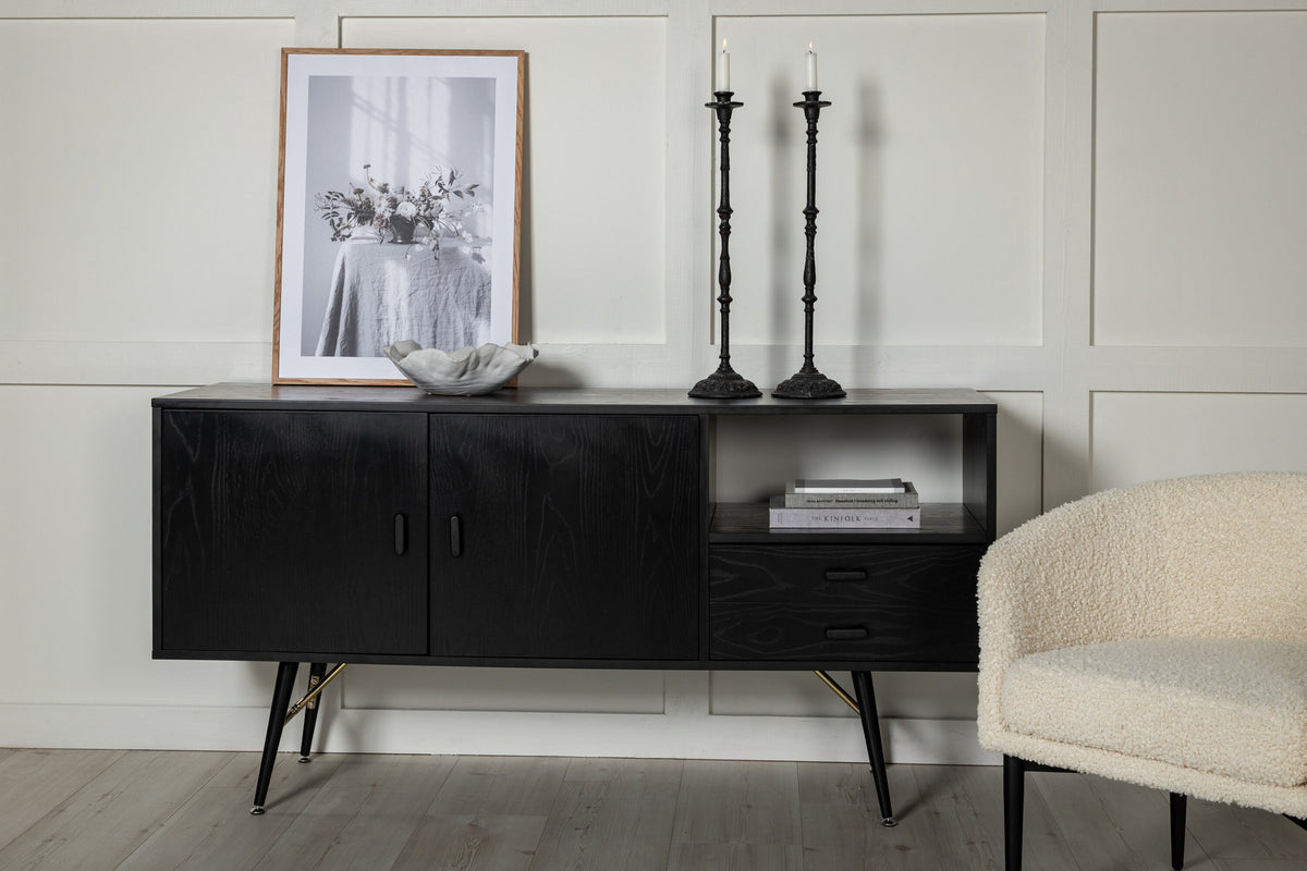 Gold Kommode in Schwarz präsentiert im Onlineshop von KAQTU Design AG. Regal Zubehör ist von Venture Home