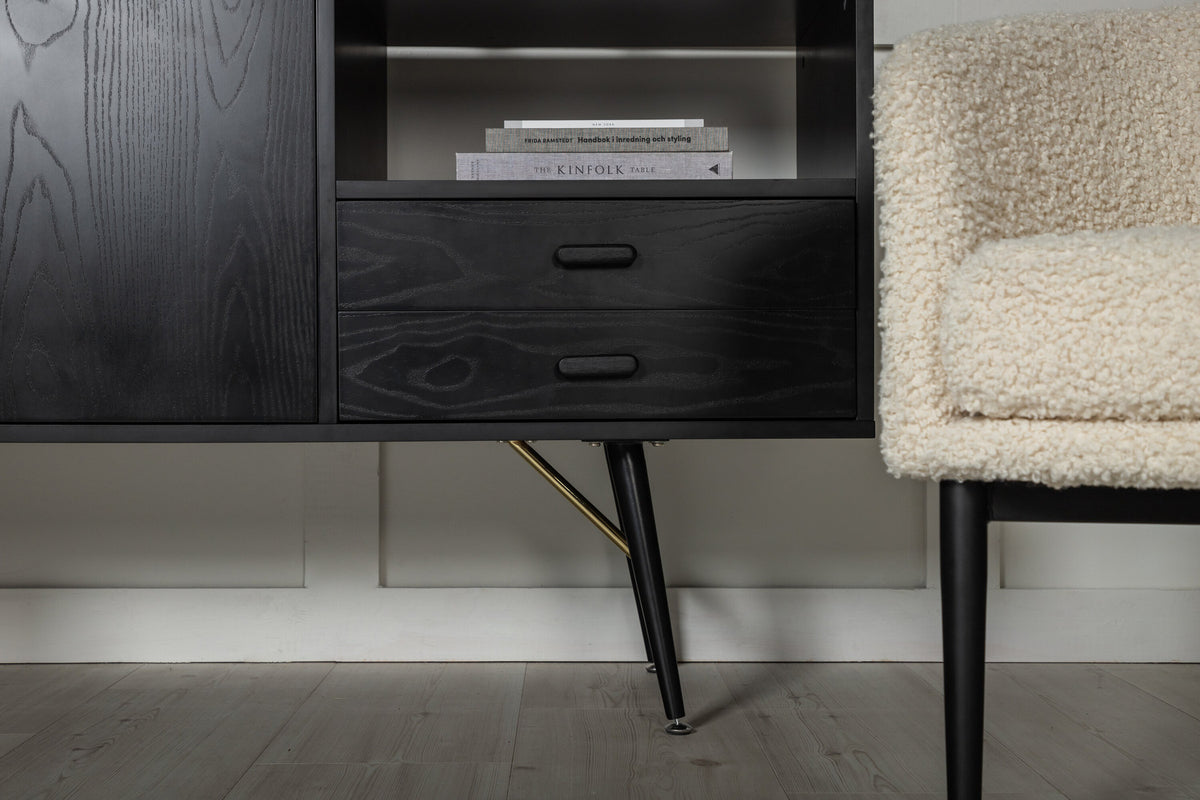 Gold Kommode in Schwarz präsentiert im Onlineshop von KAQTU Design AG. Regal Zubehör ist von Venture Home