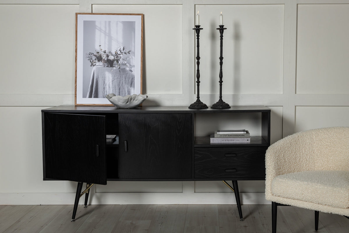 Gold Kommode in Schwarz präsentiert im Onlineshop von KAQTU Design AG. Regal Zubehör ist von Venture Home