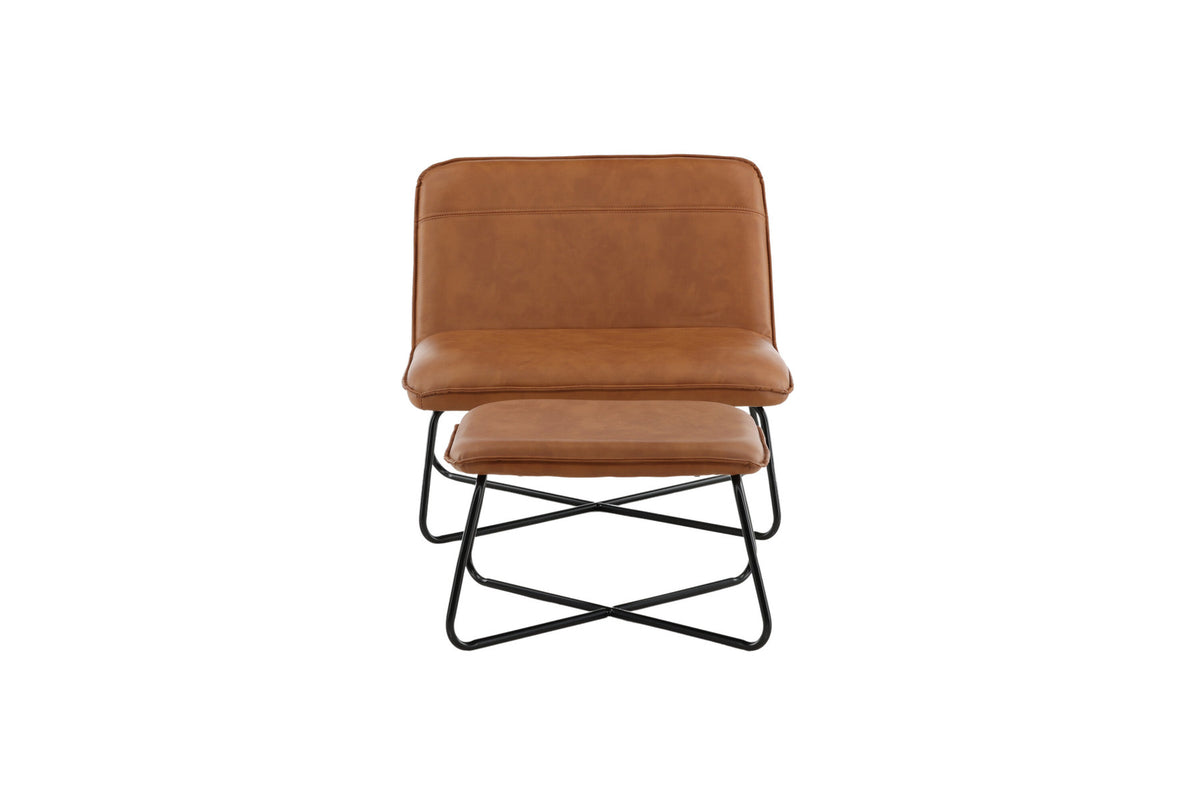 X-Lounge Stuhl in Braun präsentiert im Onlineshop von KAQTU Design AG. Sessel ist von Venture Home