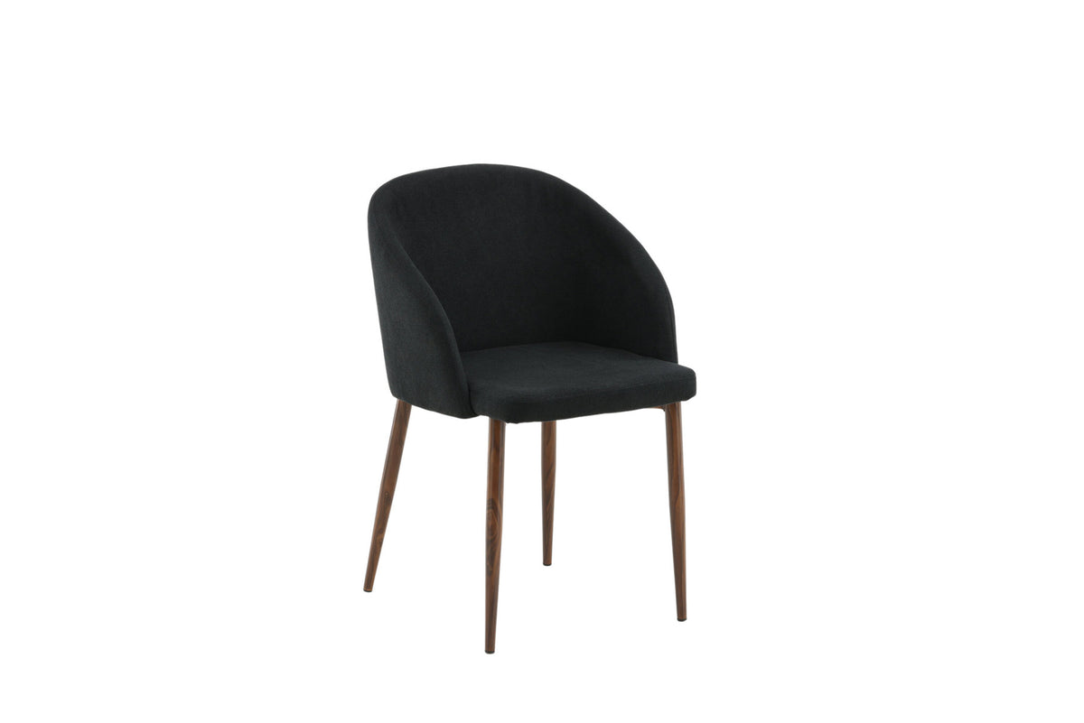 Bogenstuhl in Schwarz präsentiert im Onlineshop von KAQTU Design AG. Schalenstuhl mit Armlehne ist von Venture Home