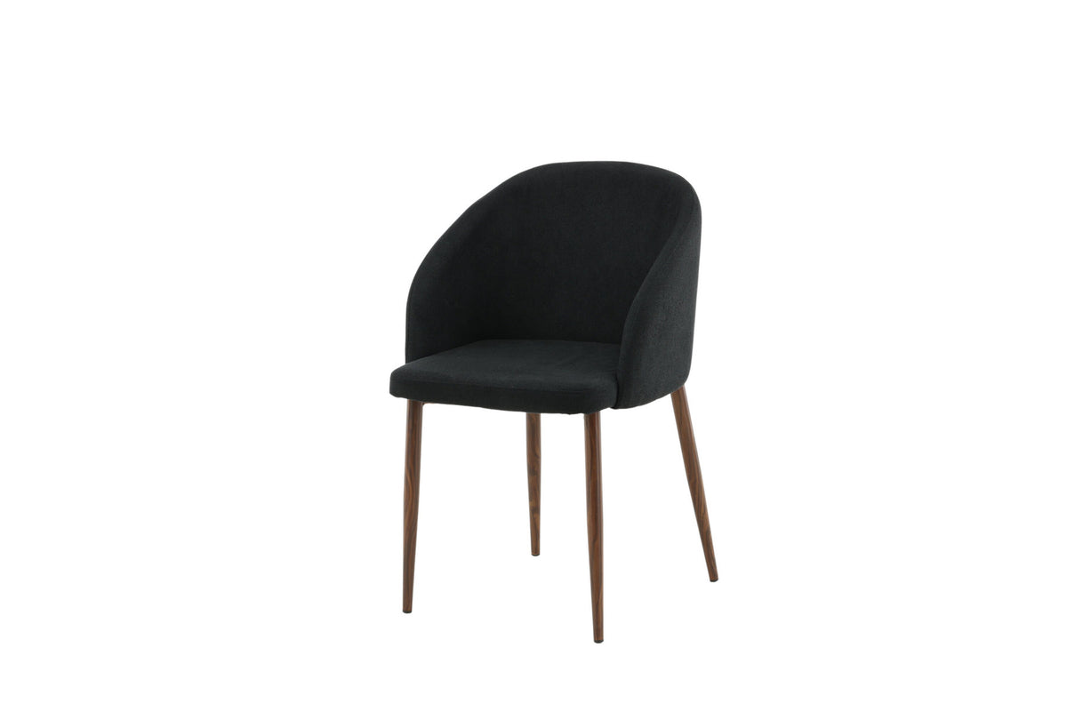 Bogenstuhl in Schwarz präsentiert im Onlineshop von KAQTU Design AG. Schalenstuhl mit Armlehne ist von Venture Home