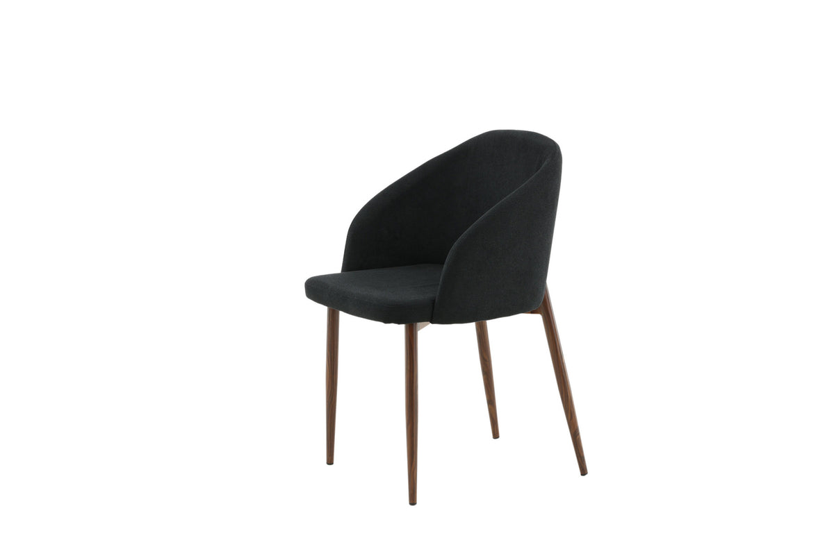 Bogenstuhl in Schwarz präsentiert im Onlineshop von KAQTU Design AG. Schalenstuhl mit Armlehne ist von Venture Home