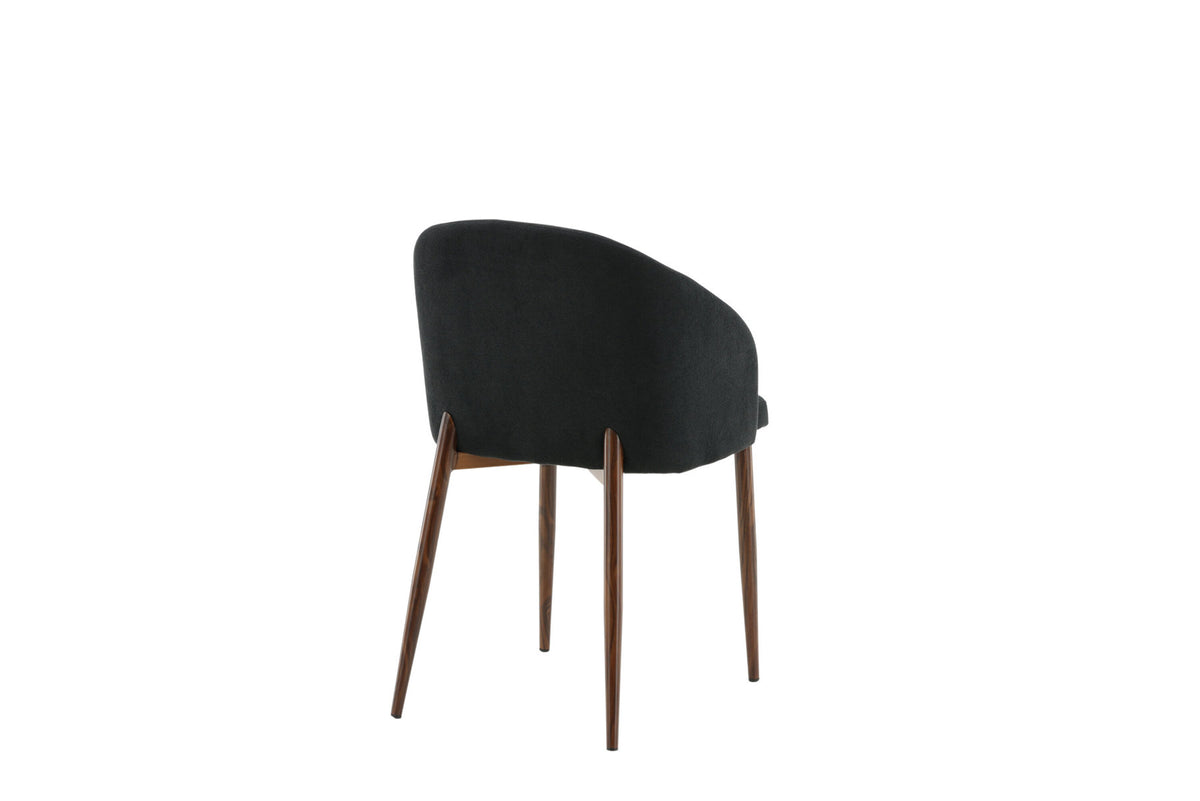 Bogenstuhl in Schwarz präsentiert im Onlineshop von KAQTU Design AG. Schalenstuhl mit Armlehne ist von Venture Home